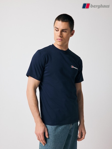 Berghaus Blue Dark Classic Logo Black T-Shirt (A63530) | €36 - €43