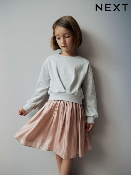 Grey Sparkle Crew Sweatshirt (3-16yrs) (A63538) | €3 - €4
