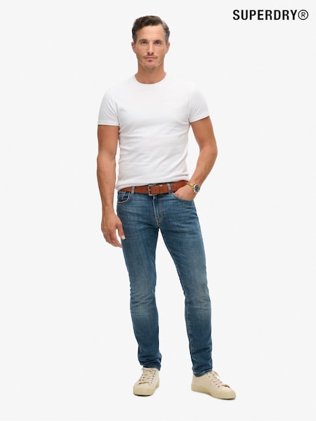 Голубой - Superdry Cotton Jeans (A63894) | €114
