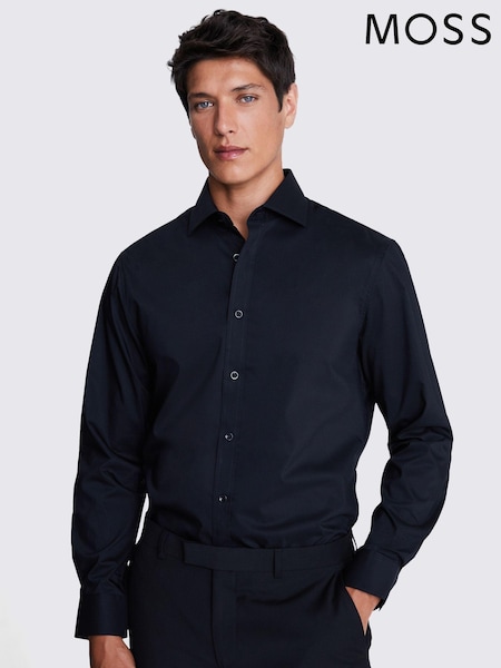 MOSS Black Tailored Stretch Shirt (A64852) | 173 QAR