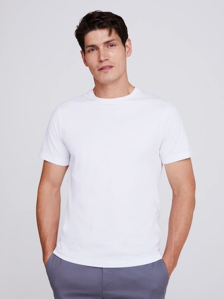 MOSS White Crew Neck 100% Cotton T-Shirt (A64869) | €21