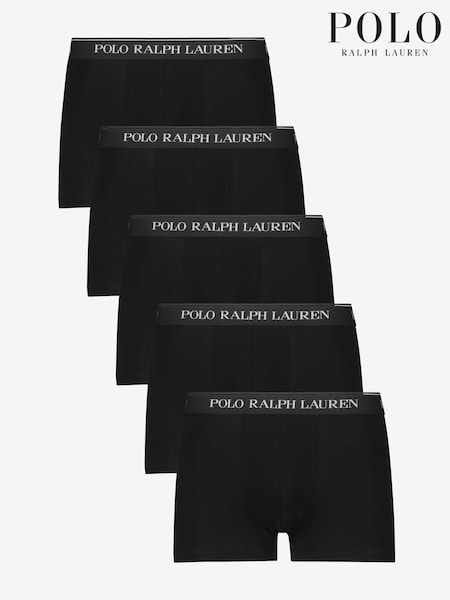 Polo Ralph Lauren Black Classic Stretch Boxers 5 Pack (A65228) | €93
