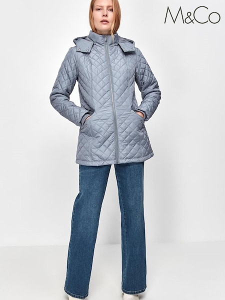 M&Co Blue Padded Short Jacket (A65577) | 27 €