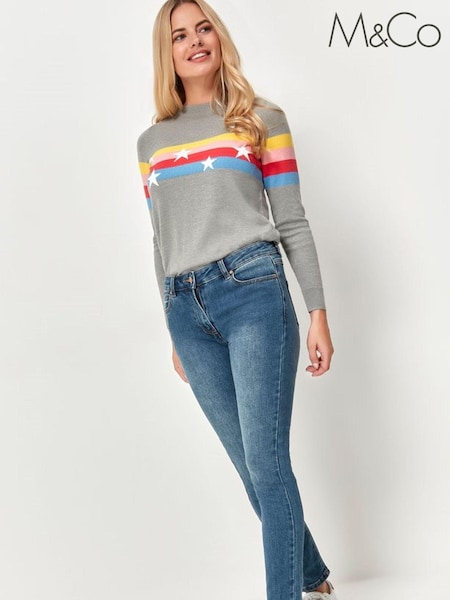 M&Co Petite Blue Supersoft Slim Jeans (A65586) | €10
