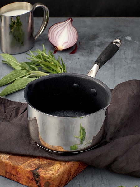 Stellar James Martin Silver Non Stick 1L Milk Pan (A65804) | €55