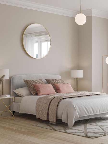 Grey Light Opulent Velvet Matson Upholstered Bed Frame (A66526) | €340 - €520