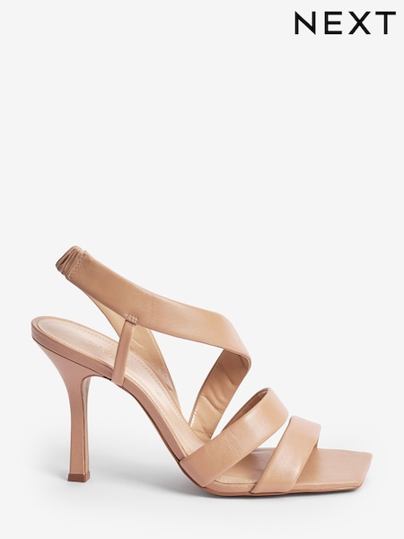 Camel Signature Asymmetric Strap Sandals (A66778) | €38