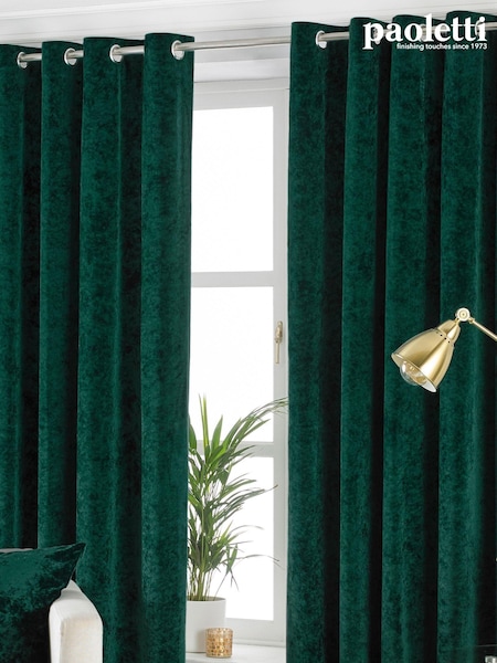 Riva Paoletti Verona Crushed Velvet Eyelet Curtains (A66791) | NT$5,130