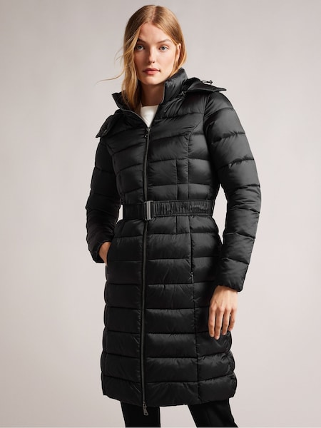 Ted Baker Black Long Aliciee Padded Coat (A67466) | €128