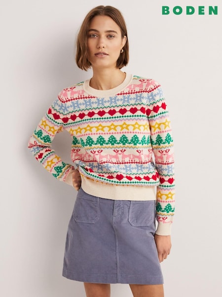 Желтый - Boden Christmas Jumper (A68876) | €148