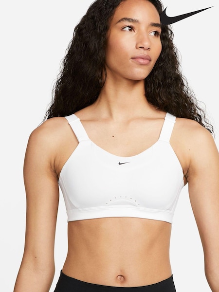 Nike White Dri-FIT Alpha High Support Padded Sports Bra (A69204) | €38