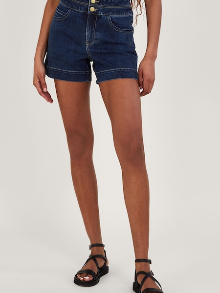 Monsoon Blue Two-Button Denim Shorts with Sustainable Cotton (A69393) | €27