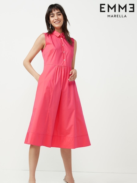 Emme Marella Faraday Sleeveless Button Collar Dress (A73195) | €45