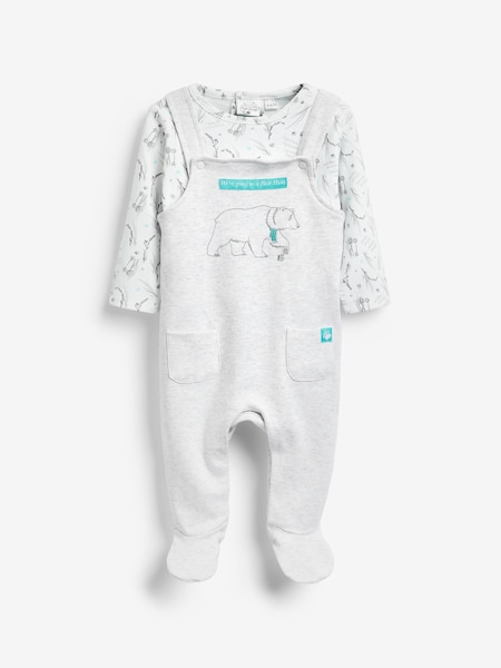We're Going On A Bear Hunt Cream 100% Cotton Dungarees And T-Shirt Set (A73207) | €32