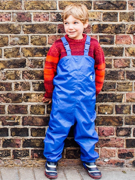Muddy Puddles Blue Originals Waterproof Dungarees (A73306) | SGD 50 - SGD 52