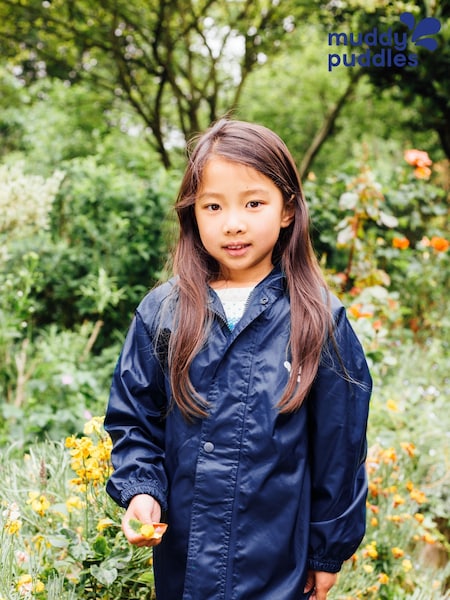 Muddy Puddles Navy Blue Originals Waterproof Jacket (A73311) | kr570 - kr590