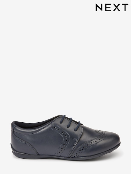 Marineblau/blau - School Leather Lace-Up Brogues (A73333) | 18 € - 23 €