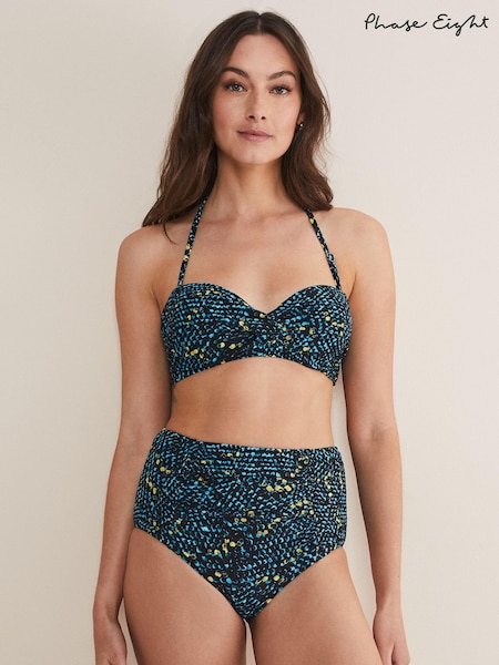 Phase Eight Blue Animal Bikini Top (A73613) | €15.50