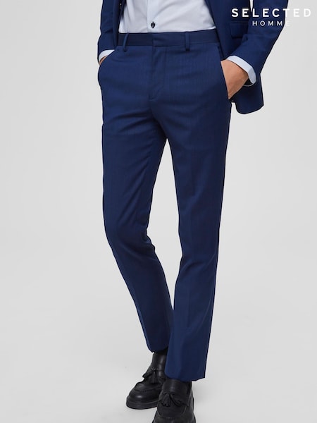 Selected Homme Blue Bill Slim Suit Trousers (A74262) | €24
