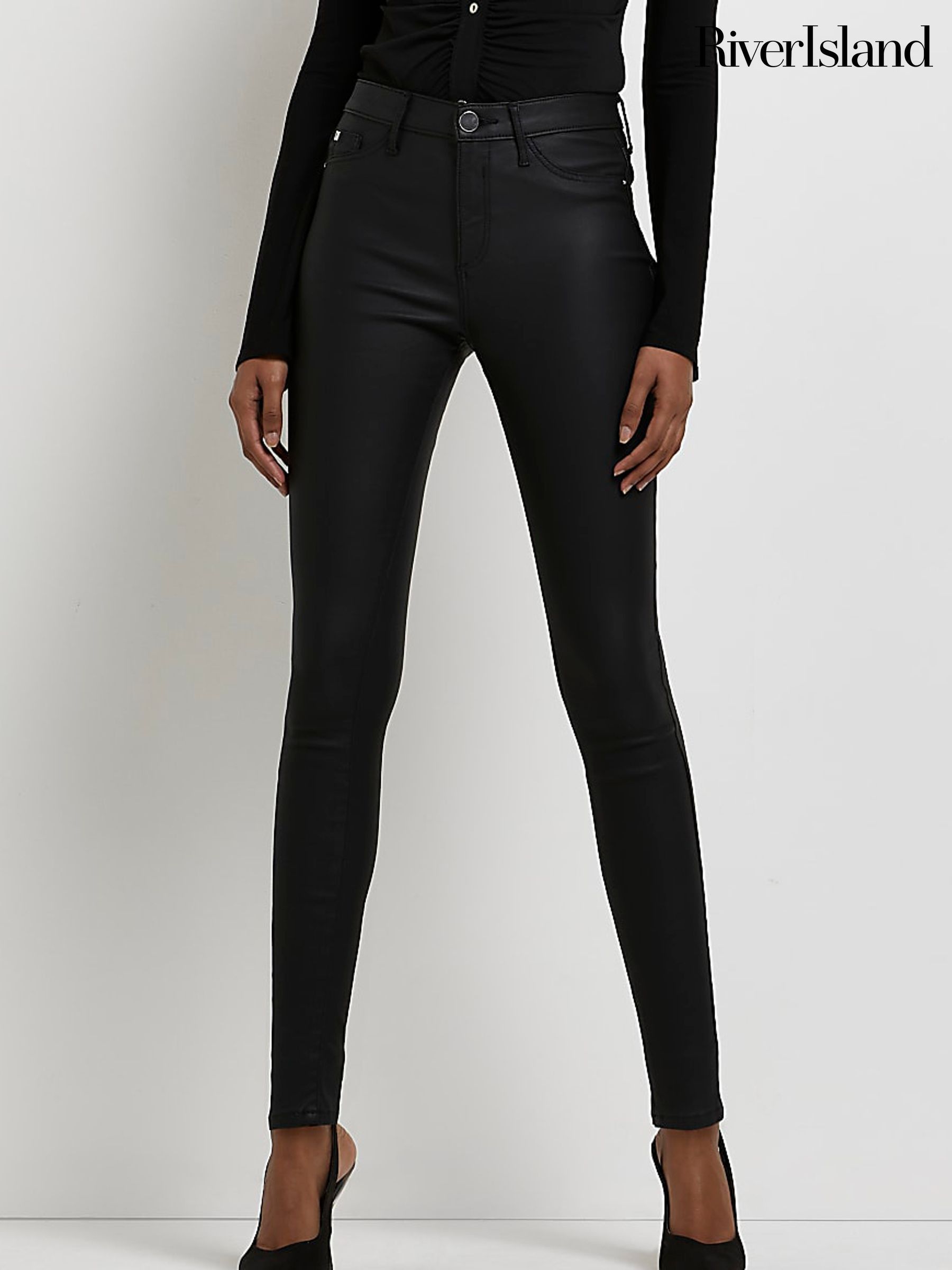 River island black jeggings hotsell