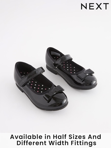 Brevet noir - School Leather Bow Mary Jane Shoes (A76090) | € 31 - 41 €