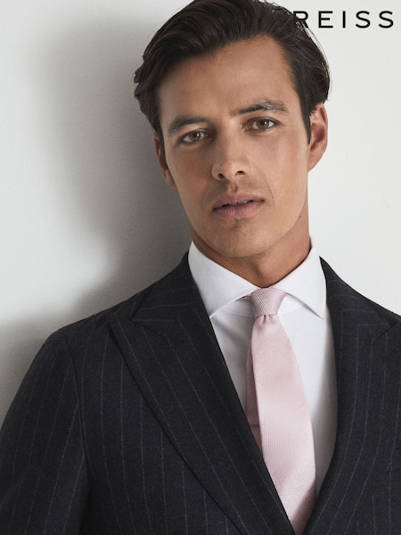 Reiss Pink Ceremony Textured Silk Tie (A76211) | €55