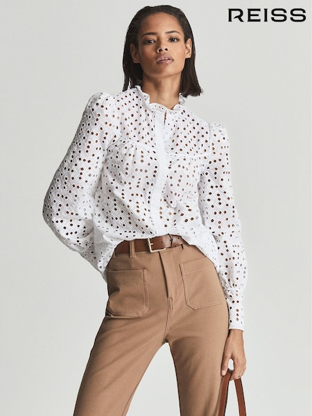 Reiss Yasmin Embroidered Top (A76484) | ‏1,210 د.إ.‏