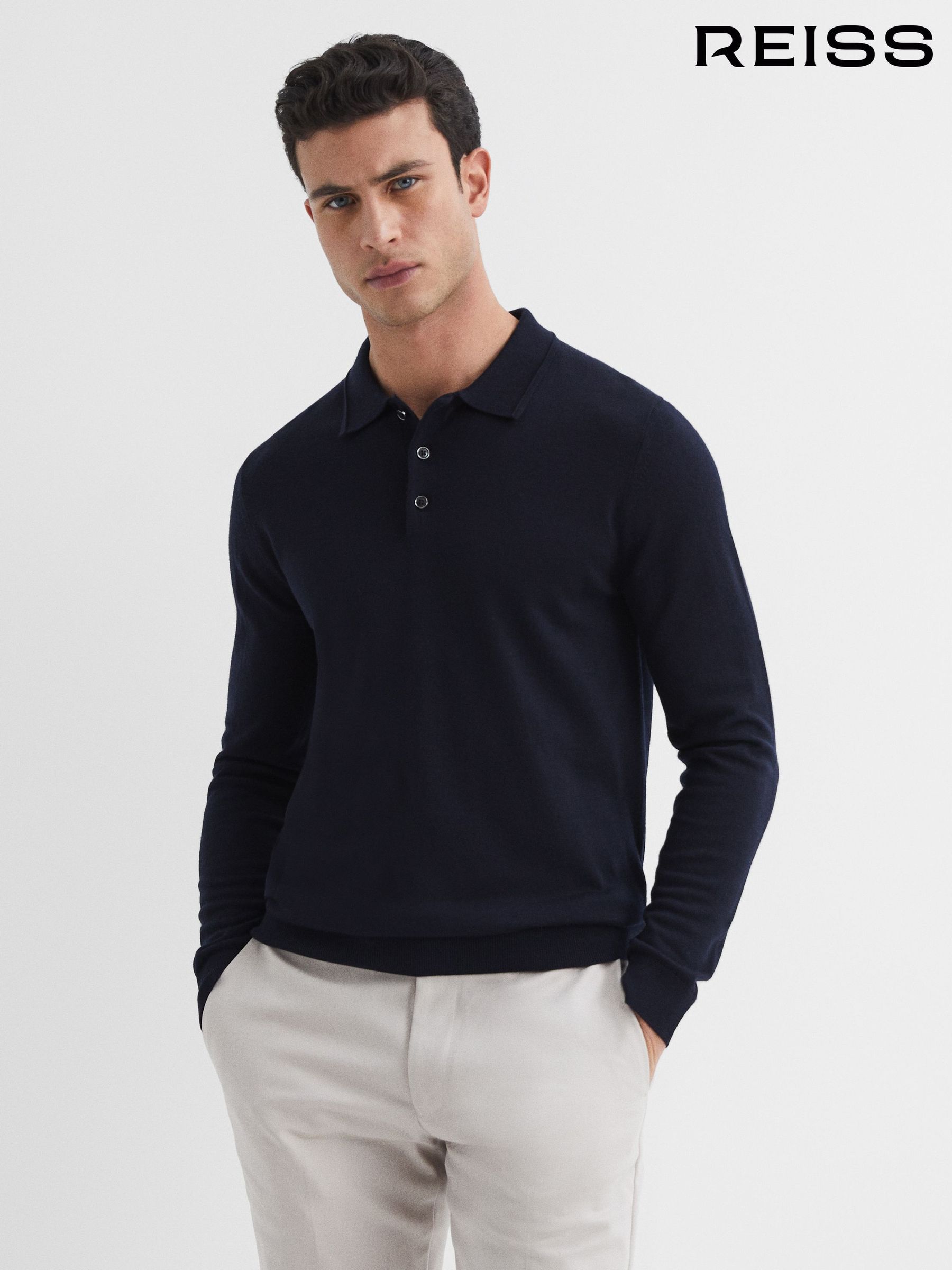 Men s Polo Shirts Reiss Blue Premium Brandedfashion Next Luxembourg