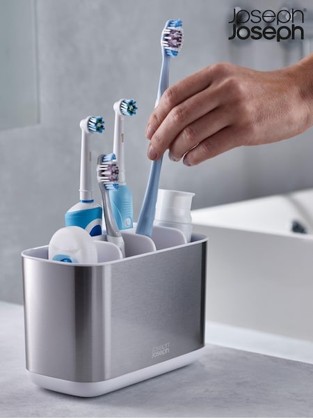 Joseph Joseph Silver Bathroom Set (A76875) | €42