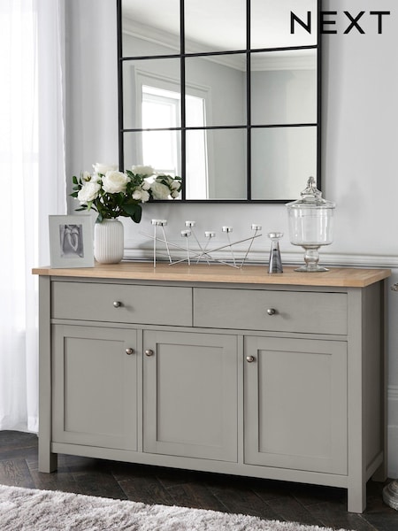 Dove Grey Malvern Oak Effect Large Sideboard (A77028) | €550