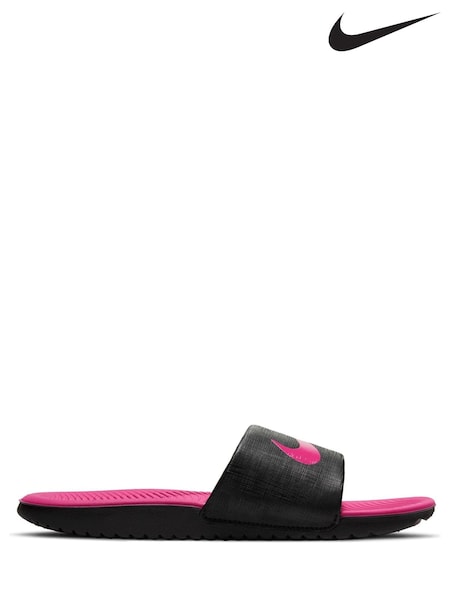 Nike Black Kawa Junior Sliders (A77206) | €13