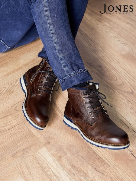 Jones Bootmaker Mens Ealing Leather Ankle Boots (A78426) | $227
