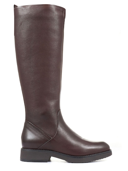 Jones Bootmaker Womens Brown Capree Leather Knee High Boots (A78432) | €108