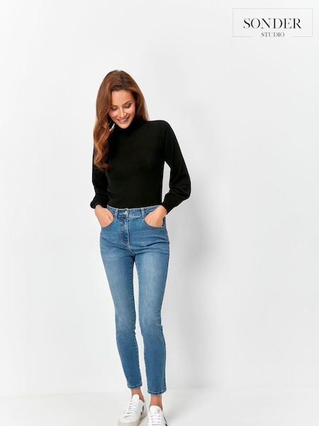 Sonder Studio Black Glitter Stitch Knit Jumper (A79602) | €20