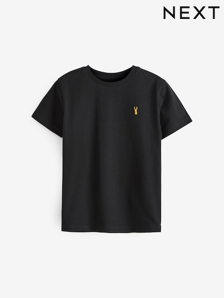 Black Stag Embroidered Short Sleeve T-Shirt (3-16yrs) (A79753) | AED19 - AED30