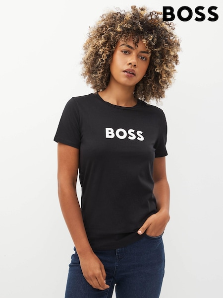 BOSS Black Logo Print 100% Cotton T-Shirt (A81758) | €37