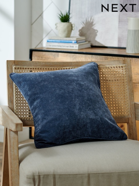 Navy 45 x 45cm Soft Velour Cushion (A82183) | 39 QAR