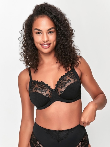 Anya Madsen Black Louise Lace Underwire Non Padded Bra (A82743) | €13