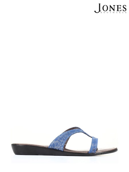 Jones Bootmaker Blue Klevina Leather Sandals (A83242) | €30