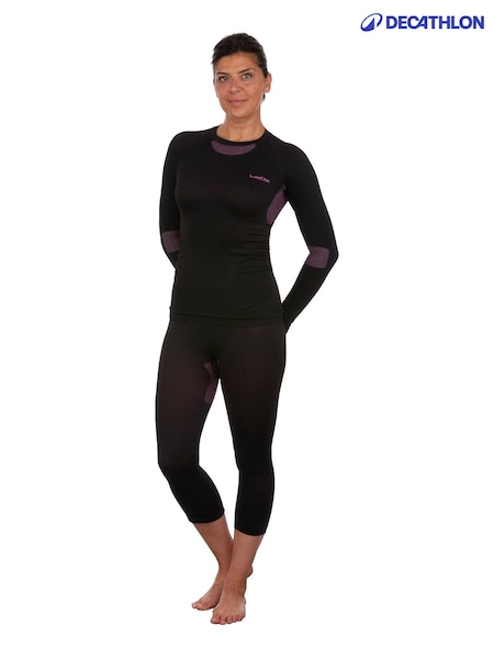 Decathlon Ski Seamless Base Layer Black Leggings (A83387) | ‏95 ر.س.‏