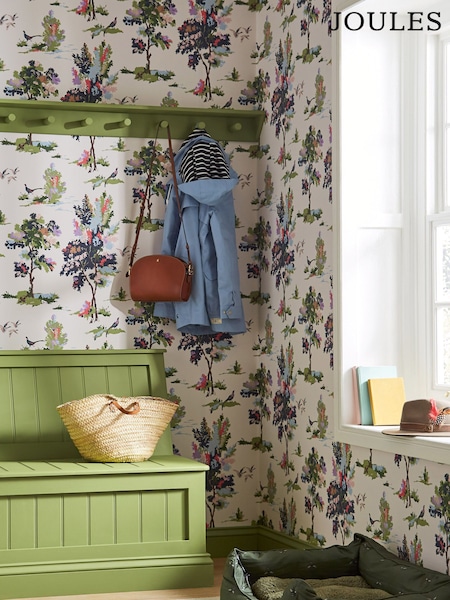 Joules Dawn Grey Woodland Scene 10M Wallpaper (A83672) | R$ 475