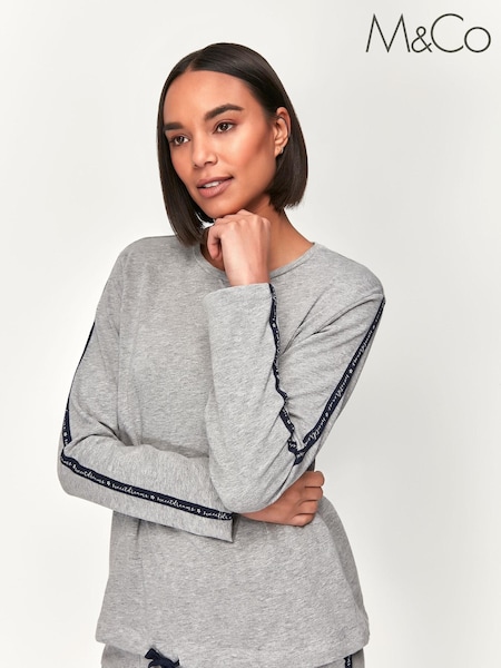 Anya Madsen Grey Sweet Dreams Loungewear Top (A84520) | €7