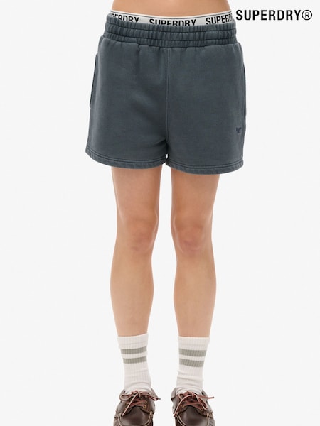 Superdry Blue Vintage Wash Sweat Shorts (A84616) | €53