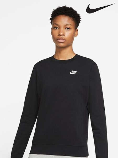 Nike Black Club Fleece Crew Neck Sweatshirt (A84954) | €34.50 - €43