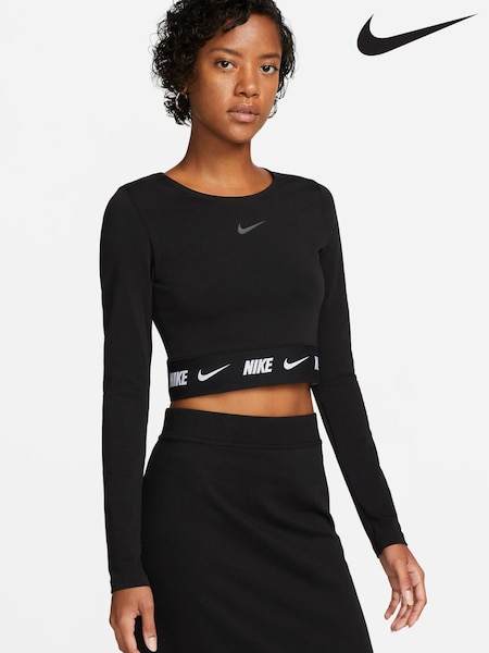 Nike Black Tape Crop Long Sleeve Top (A84974) | €26