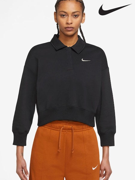 Nike Black Mini Swoosh Polo Top (A85006) | €34