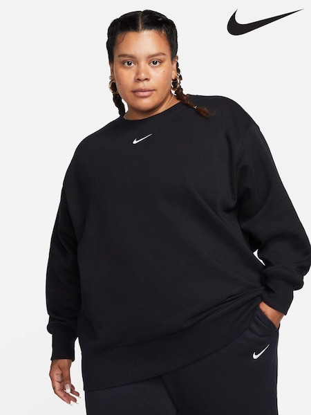 Musta - Nike Oversized Curve Crew Sweatshirt (A85191) | €87
