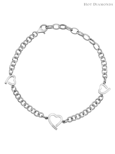 Hot Diamonds Silver Tone Warm Heart Bracelet (A85711) | €136