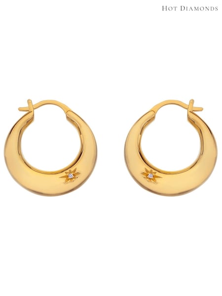 Hot Diamonds X Jac Jossa Gold Tone Soul Statement Earrings (A85721) | AED641