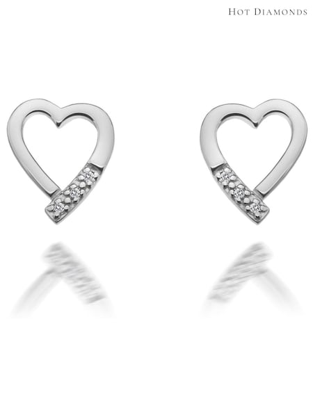 Hot Diamonds Silver Tone Romantic Earrings (A85737) | €83